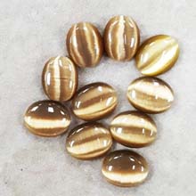 10X14 CAT'S EYE BROWN (10 PCS/BAG)